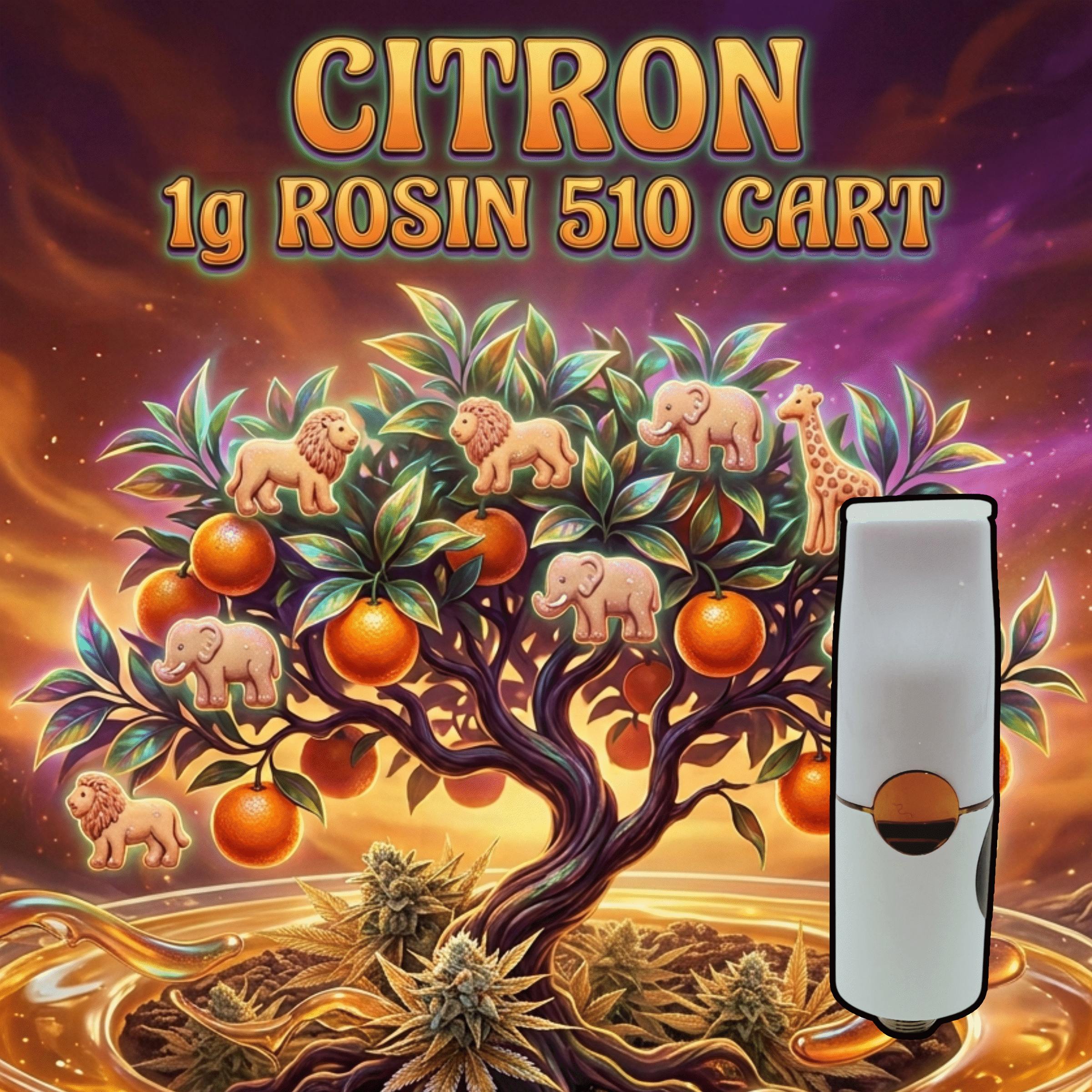Rosin 510 Cart - Citron - Hybrid