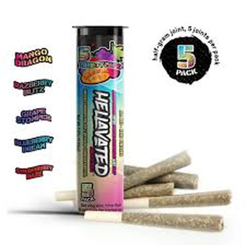 Juicy Stickz Variety 5pk Infused Preroll (Hellavated)