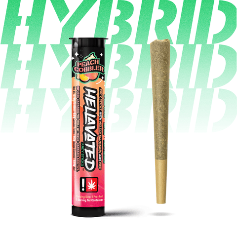 Hellavated | Peach Cobbler | 0.75G | Flavored | Infused Preroll