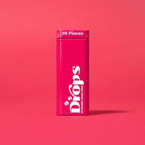 Drops CBD Jellies 20 Pack | 1:2 Raspberry 100mg