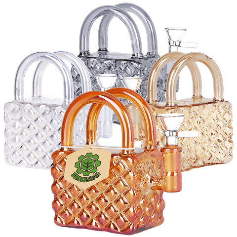 SeshGear Luxury Hand Bag Glass Water Pipe | 5.25" | 14mm F |