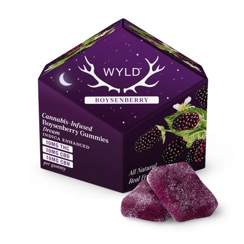 Wyld Gummies | 1:1:1 THC CBN CBD Boysenberry Indica 100mg
