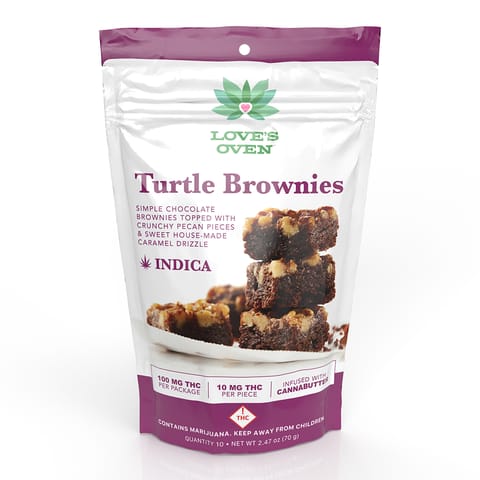 Love's Oven Turtle Brownies Indica 100mg