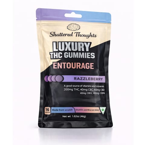 SHATTERED THOUGHTS | RAZZLEBERRY ENTOURAGE | GUMMY | 200MG