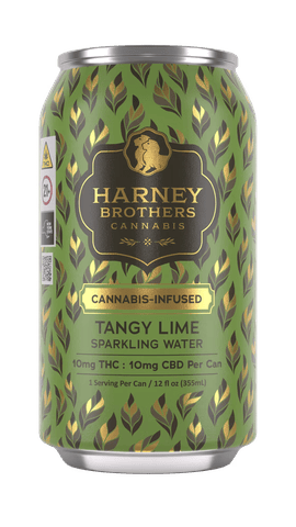 Harney Brothers - Tangy Lime Sparkling Water | 1:1 THC:CBD