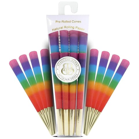 High Mountain Imports | Beautiful Burns Rainbow Papers 8-pk
