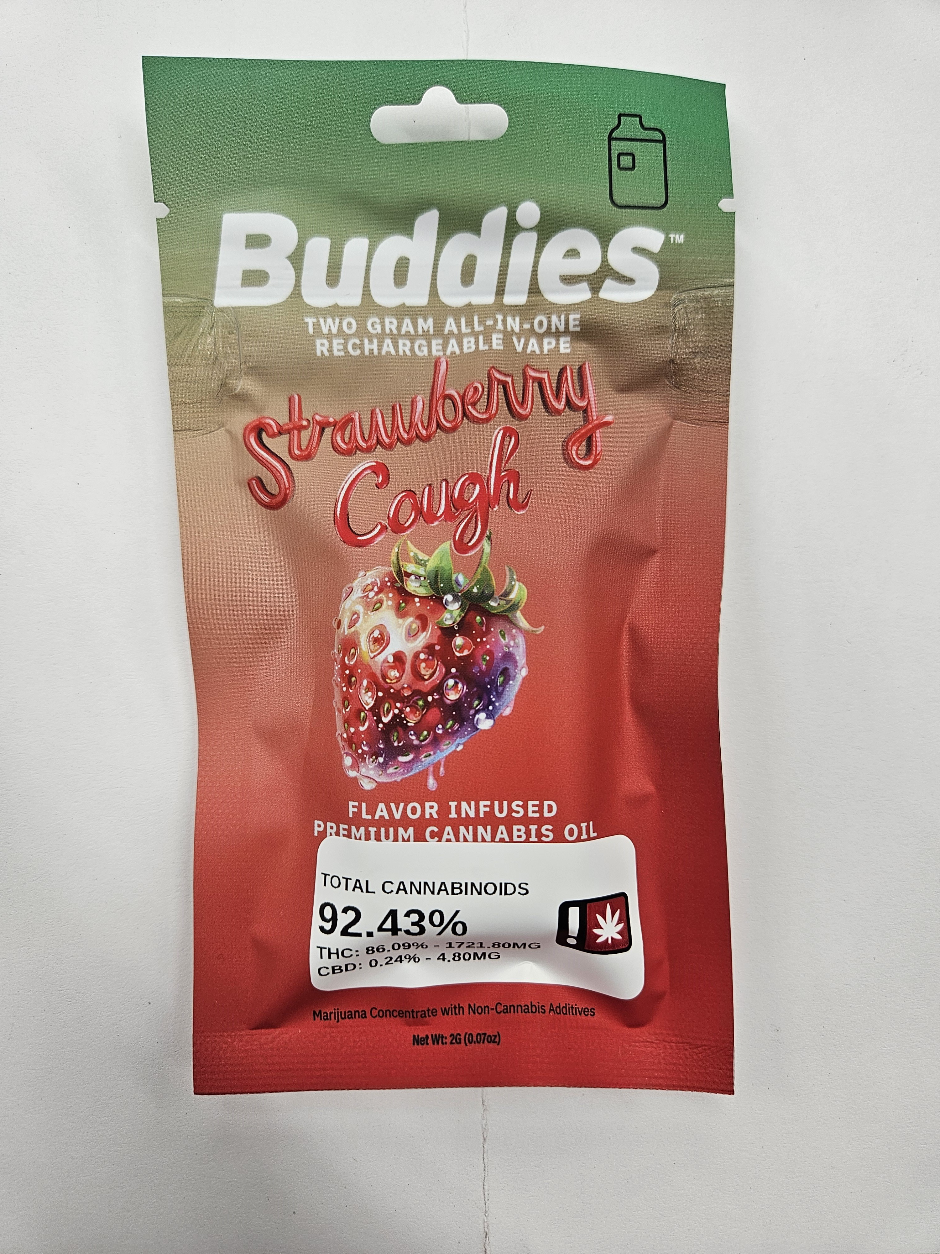Buddies Flavors | Strawberry Cough All in One | 2g