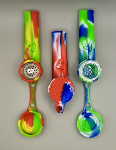 Silicone Bee Pipe with Lid