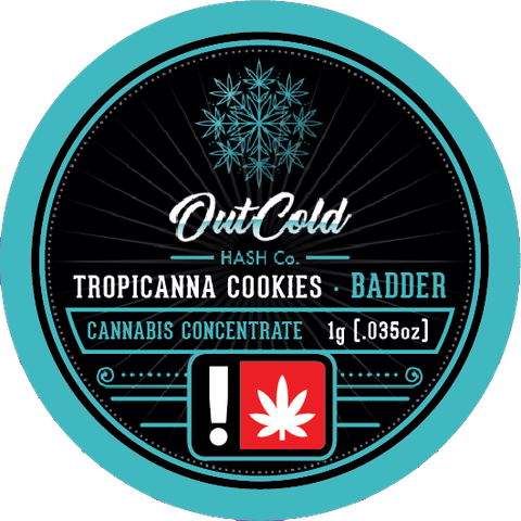 OutCold | Tropicanna Cookies Live Rosin Badder | 1g