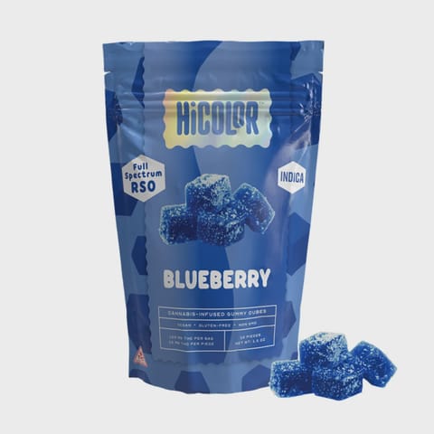 HiColor | Gummies | - RSO Blueberry | 10mg x 10