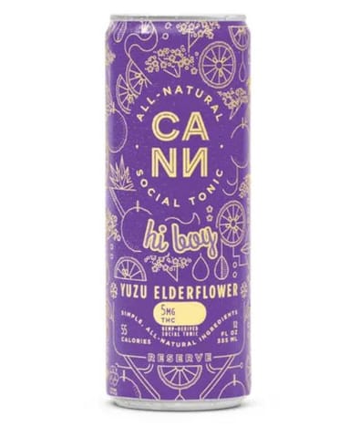 CANN | Yuzu Elderflower | 5mg THC x 4 Infused Social Tonic Cans