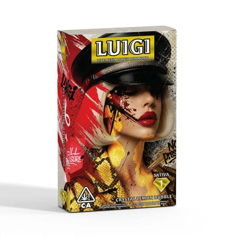 Luigi V2 - Crystal Lemon Bubble - 1g AIO + .5g Infused Preroll
