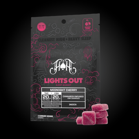Heavy Hitters | Lights Out Sleep Gummies 1:1 THC:CBN | 5pk | 100mg