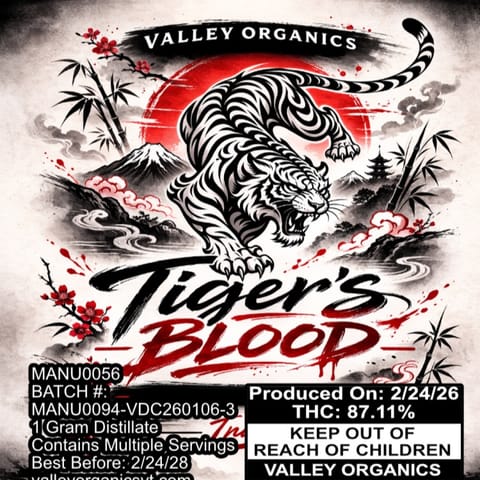 Tiger's Blood - 1g Disposable Vape