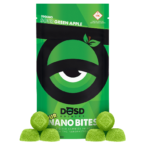 DOSD Nano Bites | Sour Green Apple 2000mg Med