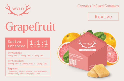 Grapefruit 1:1:1 THC:CBG:CBC (100mg/10pk)