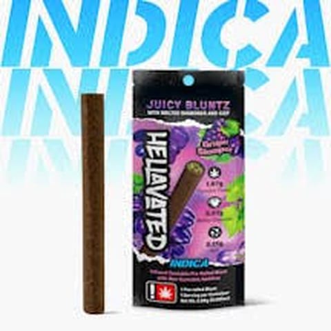 Hellavated | Grape Stomper | 2.5G | Flavored | Infused Juicy Bluntz