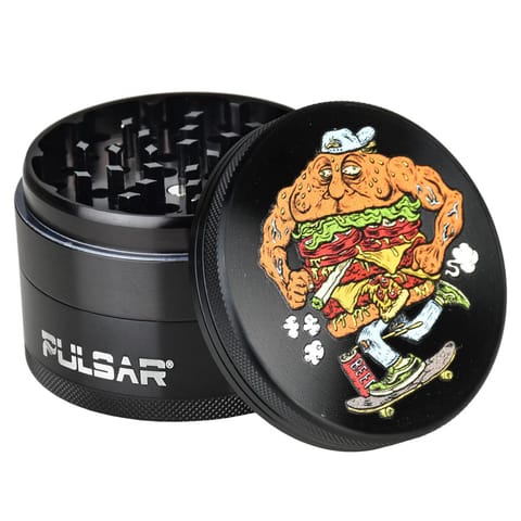 High Mountain Imports | Pulsar 63mm 4pc Skateburger Metal Grinder