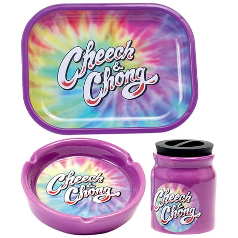 Cheech & Chong Smoke Lover's 3-Piece Gift Set | East L.A & Purple Tie-Dye