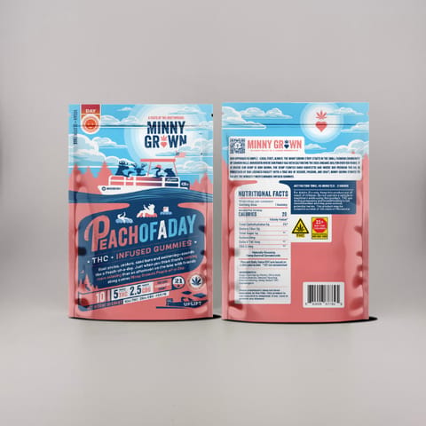 Peach-of-a-Day | Sweet Peach | Daytime | THC + CBG Gummies | Hybrid