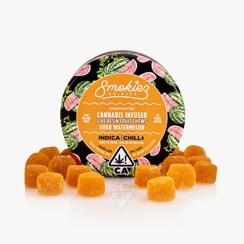 KB - SMOKIEZ - LIVE RESIN GUMMY - SOUR WATERMELON - 100MG
