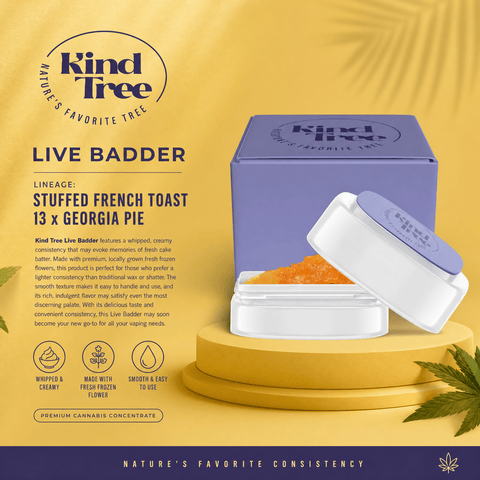 Kind Tree - Peanut Butter Pie - Live Resin Badder - 1g