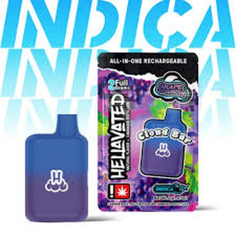 Grape Stomper 2G Disposable Cloud Bar (Hellavated)
