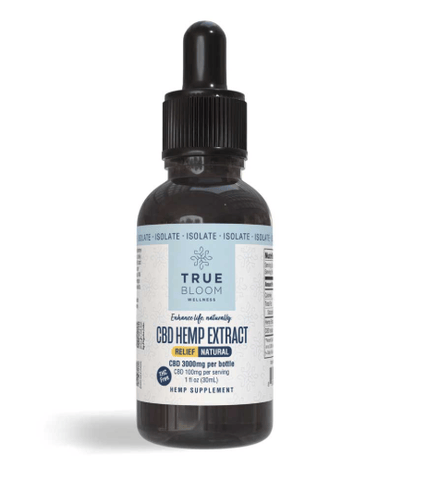 3000mg CBD Isolate Relief Tincture - 1oz - Regular