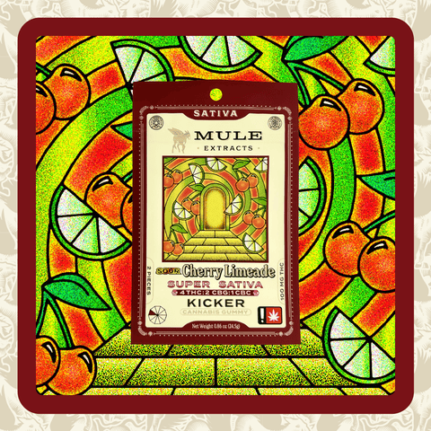 Mule - Sour Cherry Limeade 4:2:1 THC/CBG/CBC - 100mg 2pk Gummy