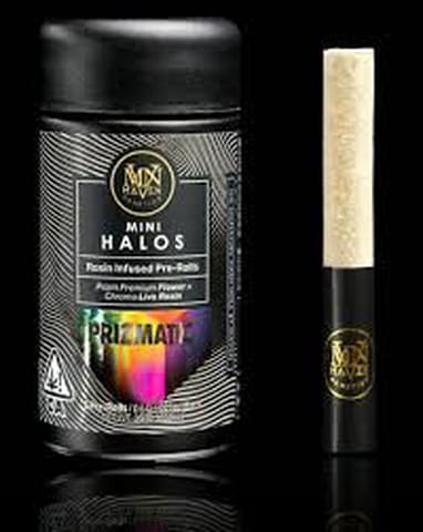 Maven | Prizmatic | Mini Halos | Rosin Infused Preroll | Indica | 3g | 5pk