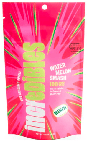 incredibles Watermelon Smash Gummies 10pcs 100mg THC 30g