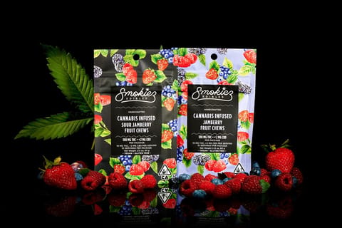Smokiez Sour Jamberry Gummies 10mg 10pk