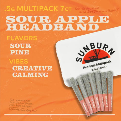 Sour Apple Headband - 7ct Pre Rolls