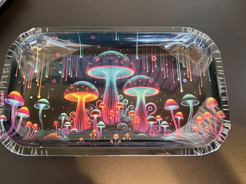 SirEEL | Rolling Tray | Neon Mushrooms