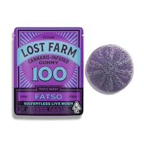 Lost Farms One Piece Rosin Gummies Triple Berry Fatso