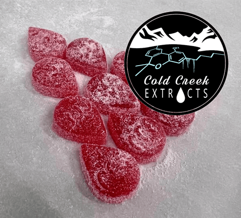 Cherry (100mg) Indica Rosin Gummies 10pk by Cold Creek