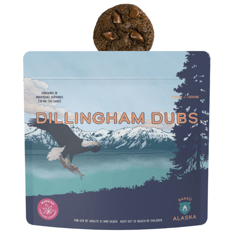 Dillingham Dubs (100mg) Sativa Cookies 10pk by Baked Alaska