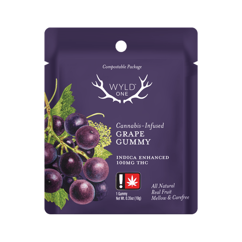 Grape Wyld Ones 100MG Gummy (Wyld)
