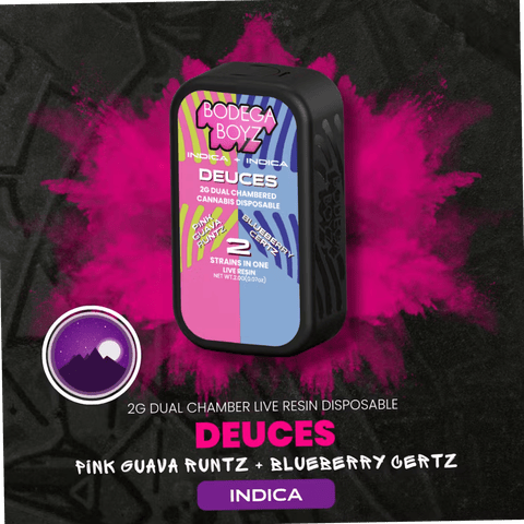 Bodega Boys - Pink Guava Runtz x Blueberry Certz  - Live Resin Indica Duel Chamber - 2g