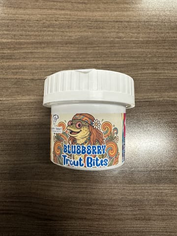 Blueberry Trout Bites 100mg Gummies