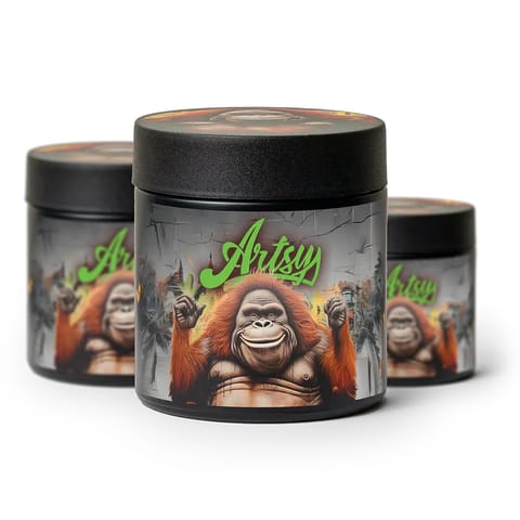 Artsy Cannabis Eighth Jars | Fuzzy Navel 3.5g Rec - | Eighth Jars