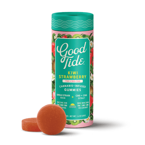 KB - GOOD TIDE - CBG GUMMY - 1:1:1 KIWI STRAWBERRY - 300MG