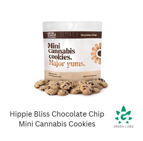 (REC) Hippie Bliss Provisions 200mg Mini cannabis cookies - Chocolate Chip (Hybrid)