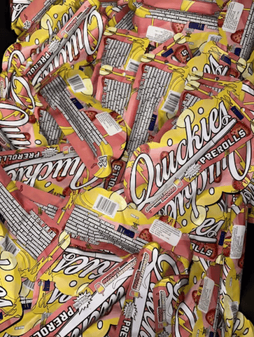 Quickies Prerolls - Strawberry Banana Smoothie Infused 1g - Quickies Prerolls - Strawberry Banana Smoothie Infused 1g.