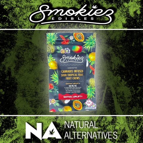 Smokiez Sour Tropical Sativa Fruit Chews