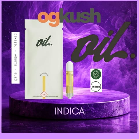OG Kush 1g Distillate Vape Cartridge by Oil by Craft | Golden Rookie