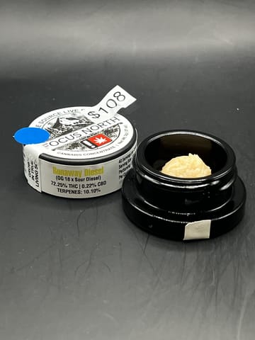 Focus North  | 2g | Runaway Diesel Live Rosin Badder