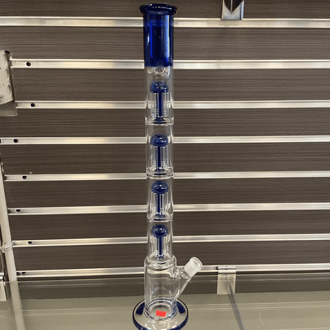 Blue 4 Chamber Bong