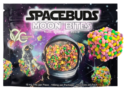 100mg | Live Rosin Moon Bites | Grape Bubbly