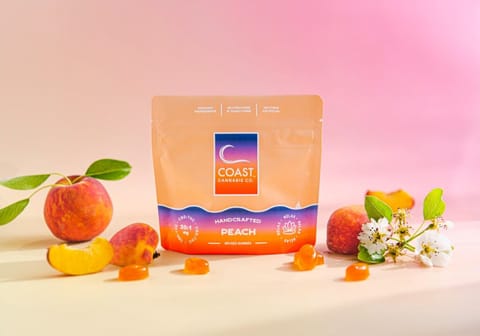 Coast Gummies | 20:1 | CBD:THC | Peach | 20pk